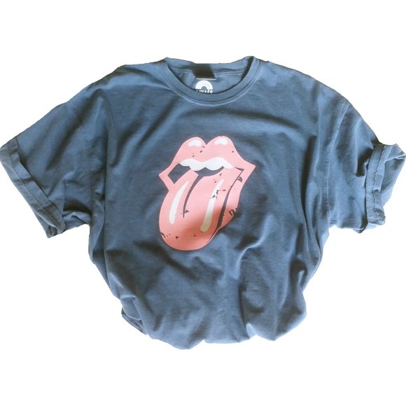 Comfort Colors Tops - Distressed Pink Tongue T-Shirt